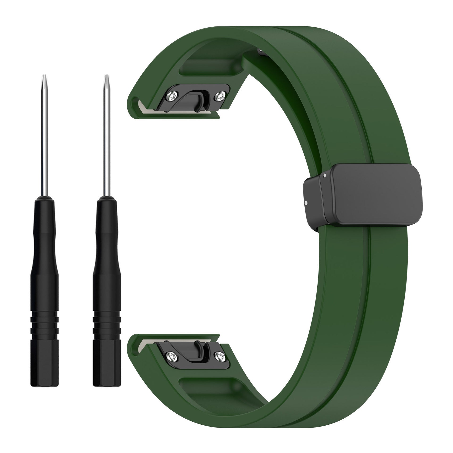 Garmin Tactix 7 Pro sport band met D-buckle (legergroen)