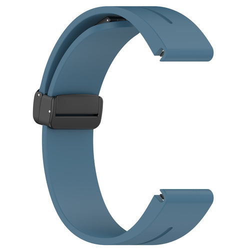 Garmin Quatix 8 Pro - 47mm D-Buckle Silicone Strap (Grey-Blue)
