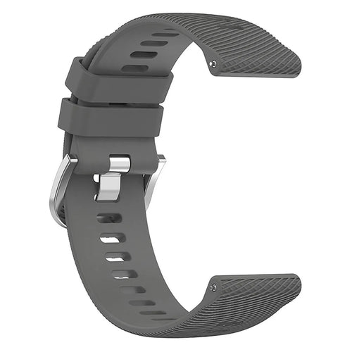 Silicone Strap, dark grey, without a watch, 3/4 front view