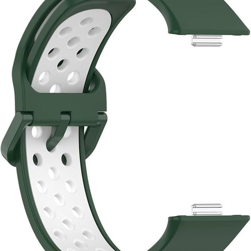 Huawei Watch Fit 4 Pro sport bandje (groen/wit)