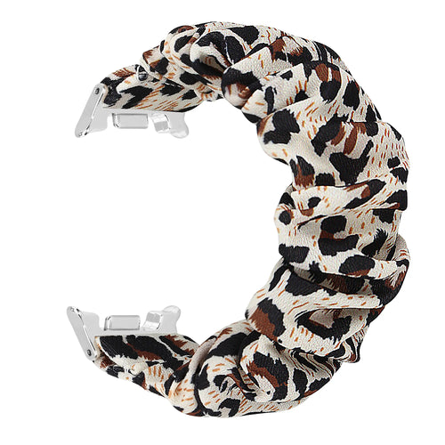 Samsung Galaxy Watch 9 - 40mm scrunchie bandje (luipaard)