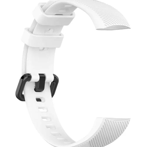 Silicone Strap, white, without a watch, 3/4 front view