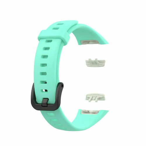 Silicone Strap, aqua, without a watch, 3/4 front view