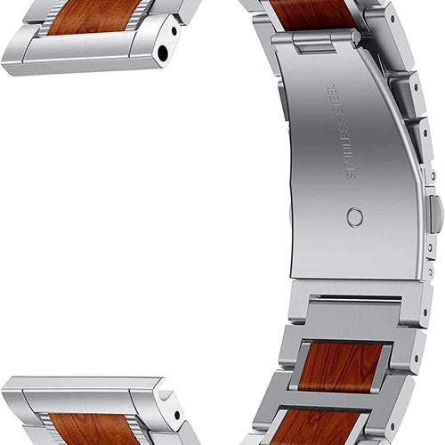 Xiaomi Watch 2 Pro houten/stalen band (zilver)