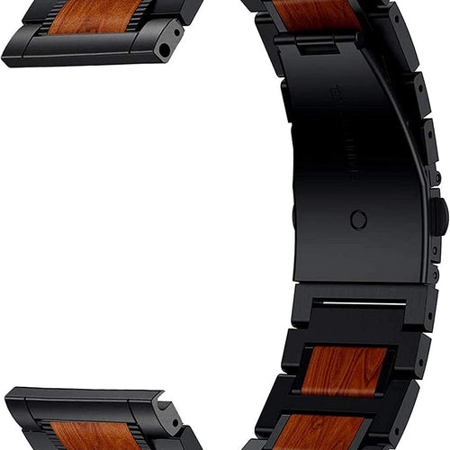 Amazfit GTR 4 houten/stalen band (zwart)
