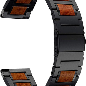 Amazfit Active Max Wood Steel Strap (Black)