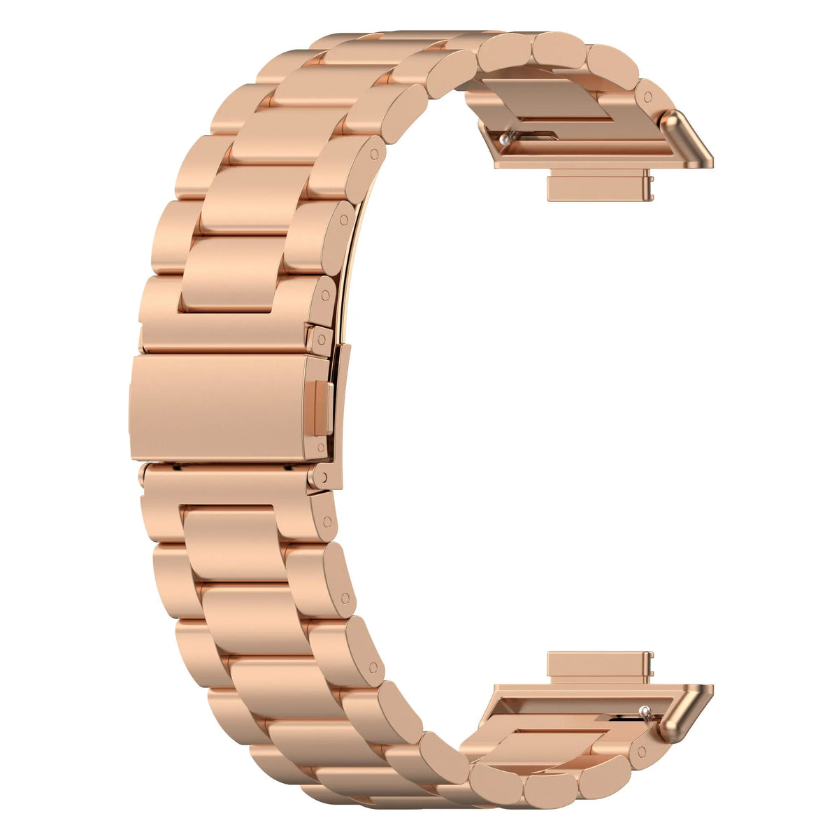 Steel Strap, rose gold, without a watch, 3/4 front view