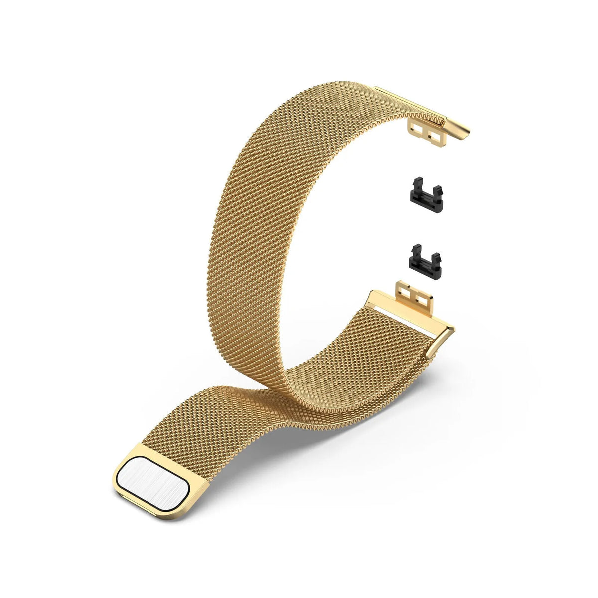 Milanese Strap, gold, without a watch, 3/4 front view