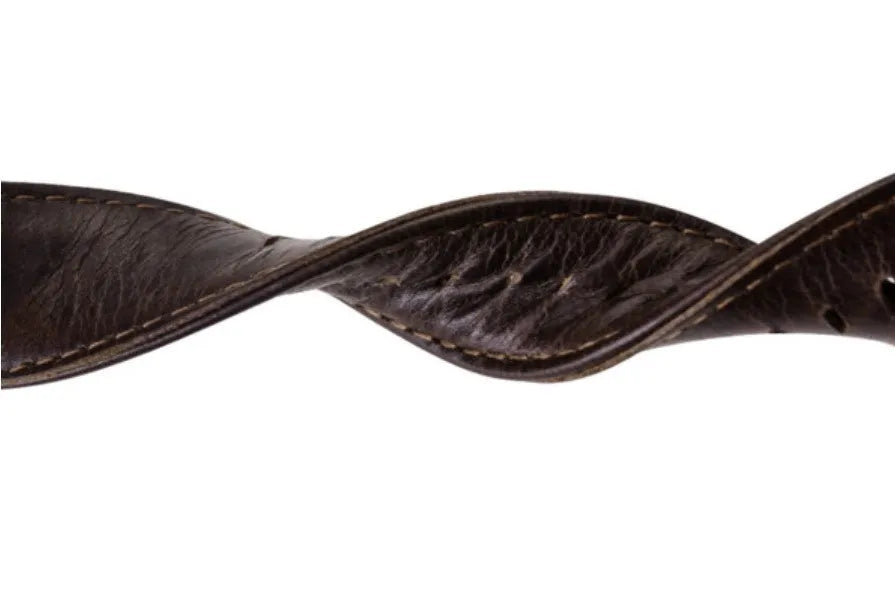 Leather Strap, dark brown, without a watch, 3/4 front view
