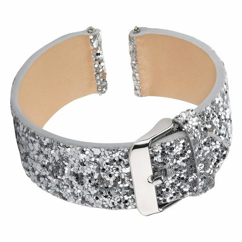 Withings Steel HR - 40mm leren glitter bandje (zilver)