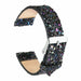 Fossil Gen 5 leren glitter bandje (zwart)