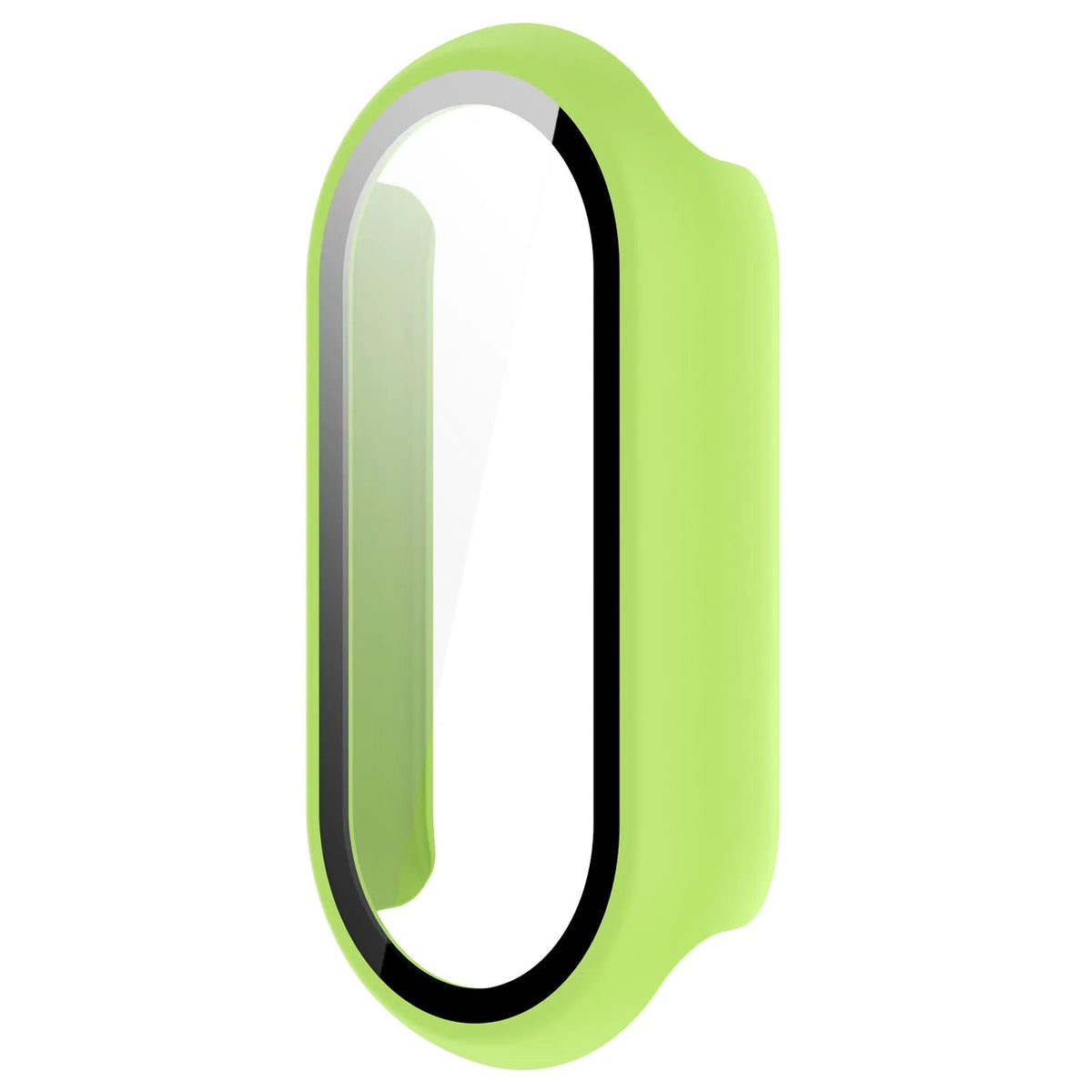Xiaomi Smart Band 10 hard case met glas (lichtgroen)