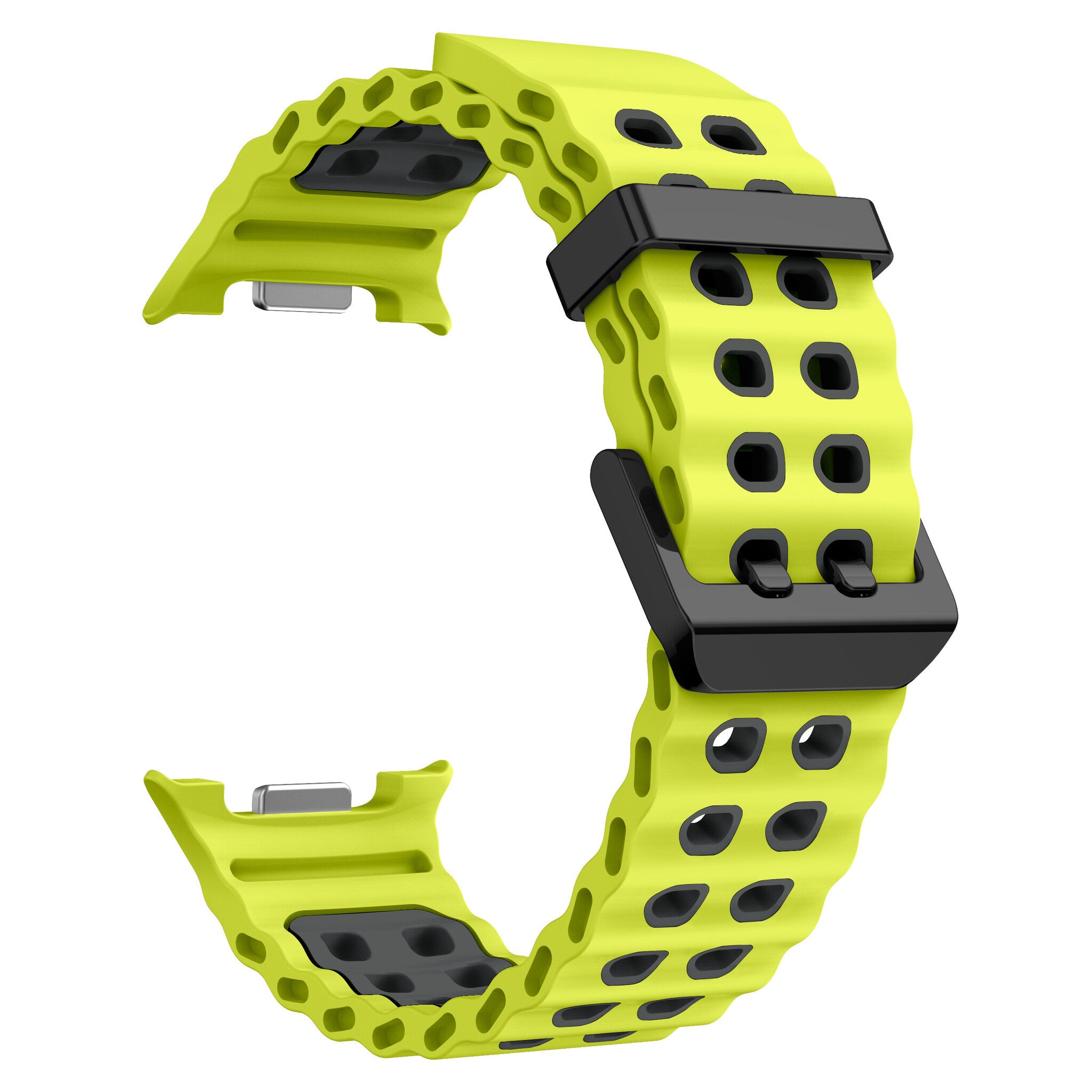 Samsung Galaxy Watch 9 - 44mm Ocean bandje (lime/donkergrijs)