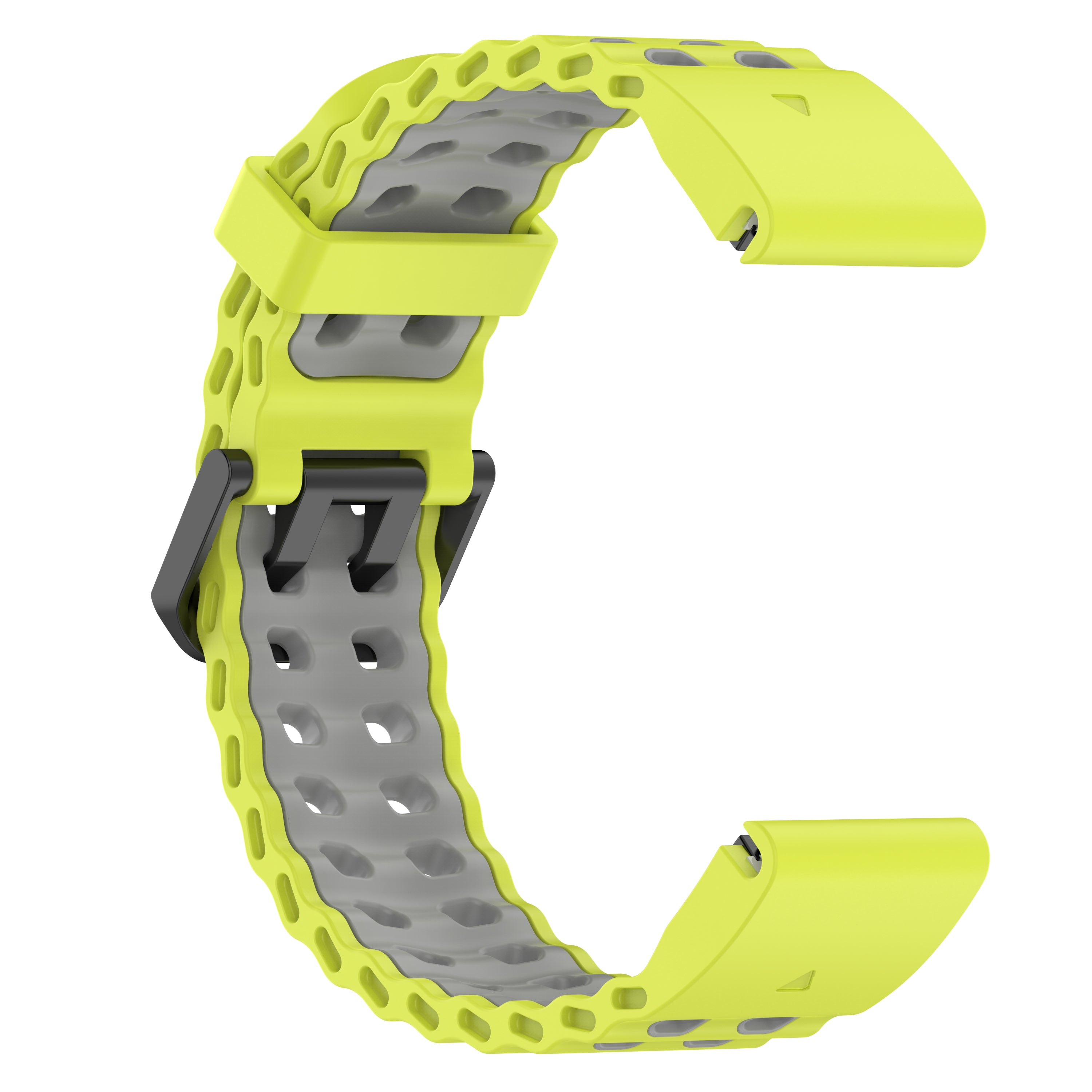 Garmin Tactix 7 Pro wave sport band (Lime/donkergrijs)