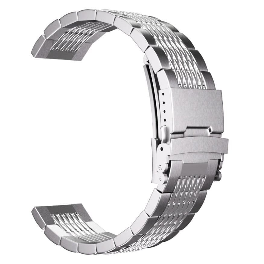 Amazfit Bip 6 luxe stalen schakel band (zilver)