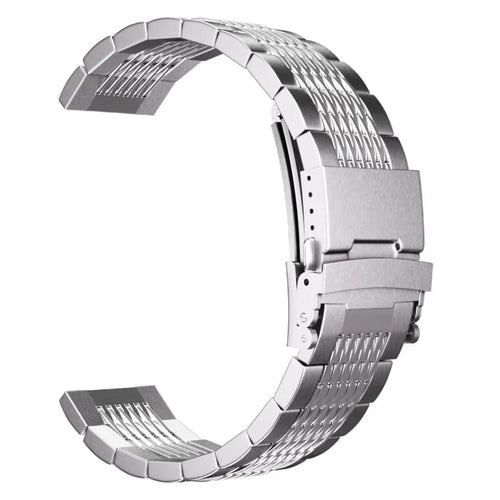 Amazfit Cheetah (Pro) luxe stalen schakel band (zilver)