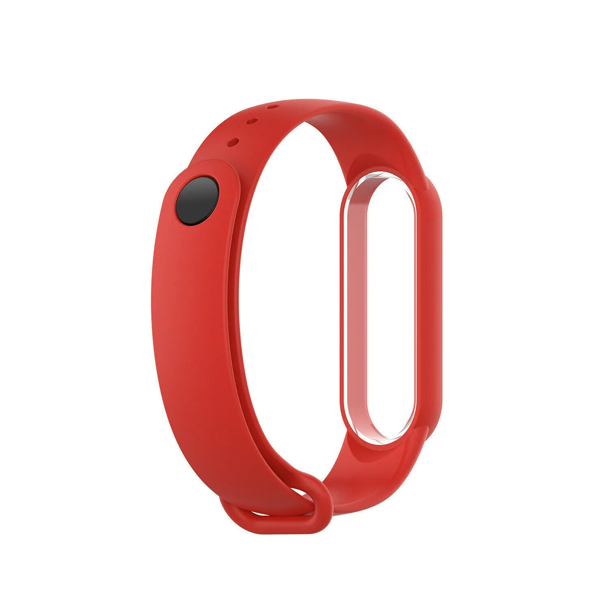Silicone Strap, red, without a watch, 3/4 front view