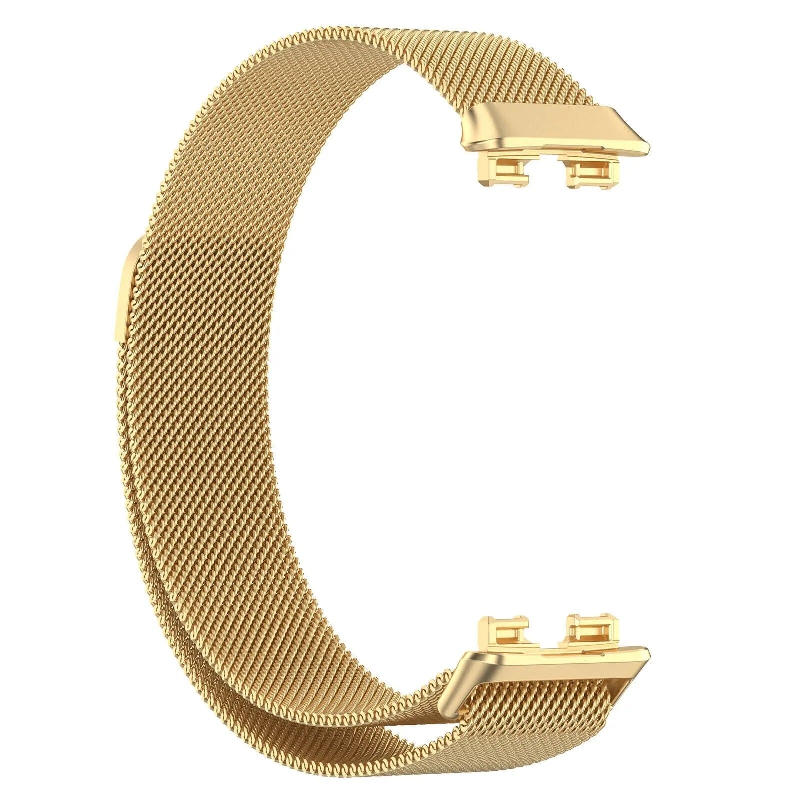 Milanese Strap, gold, without a watch, 3/4 front view