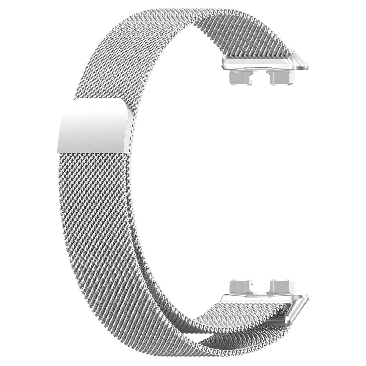 Milanese Strap, silver, without a watch, 3/4 front view
