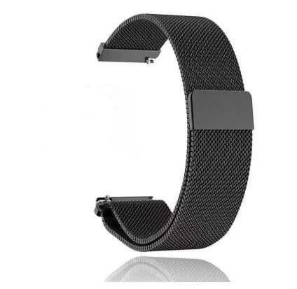 Milanese Strap, black, without a watch, 3/4 front view