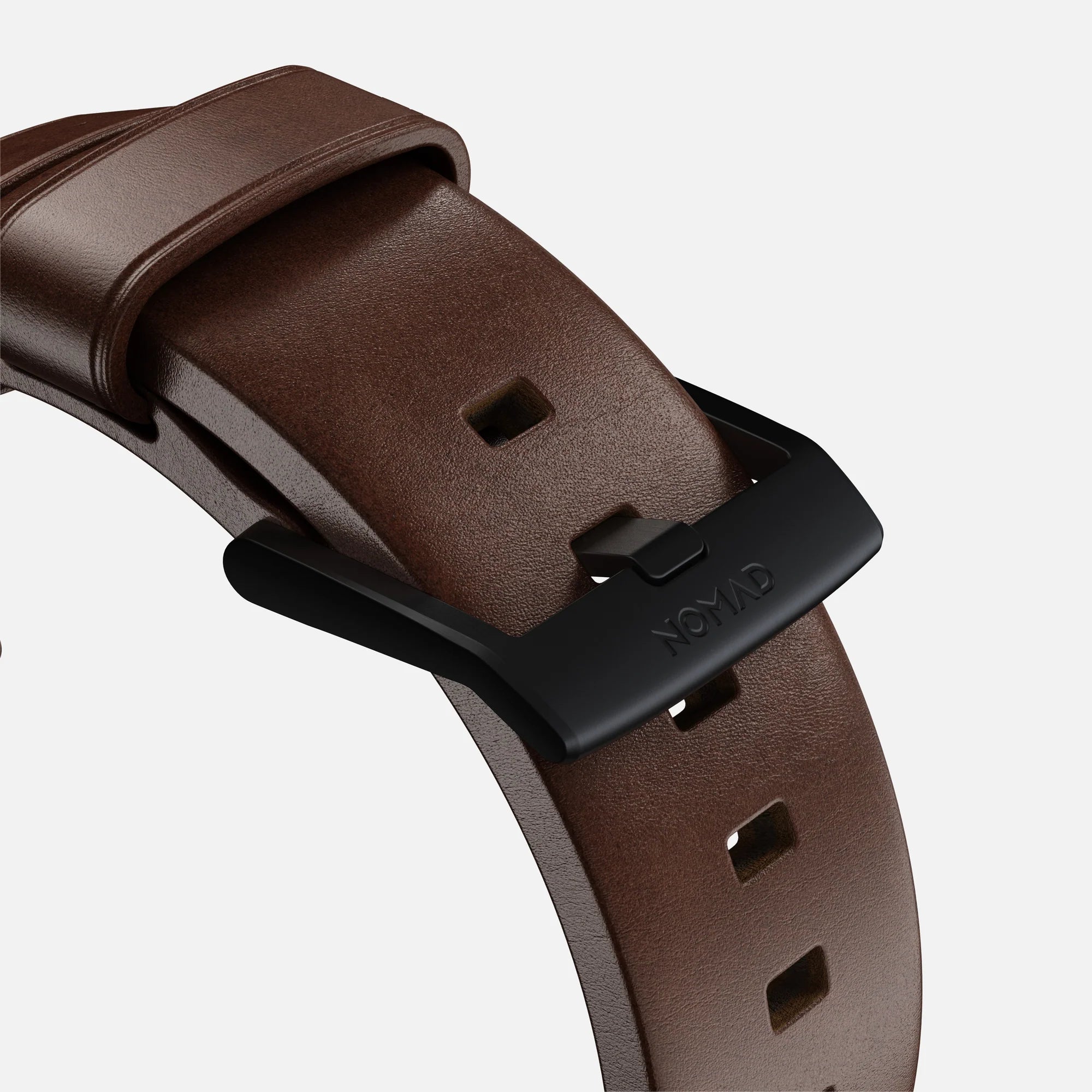 Nomad Modern Apple Watch leren bandje (bruin/zwart)