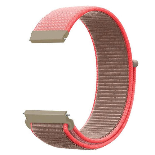 Nylon Strap, neon pink, without a watch, 3/4 front view