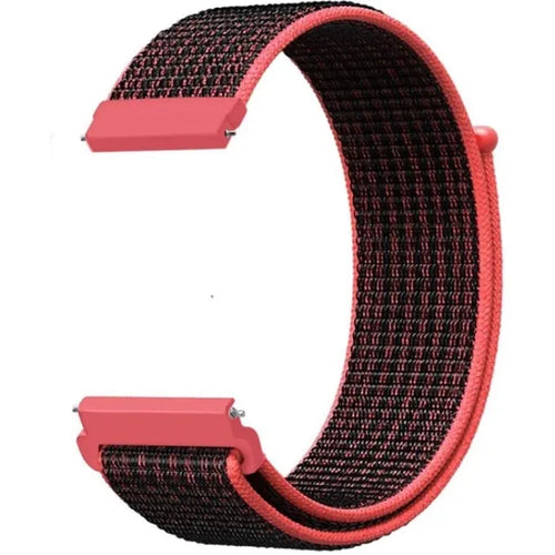 Amazfit GTS 4 Nylon Strap (Black/Coral)