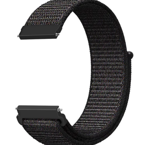 Nylon Strap, black, without a watch, 3/4 front view