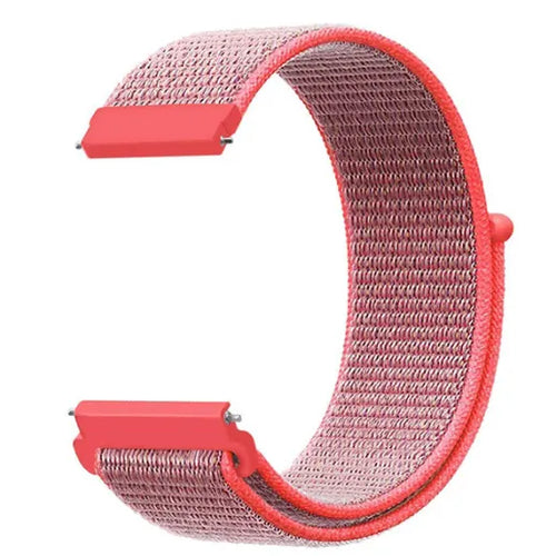 Fossil Gen 4 Venture (HR) Nylon Strap (Pink/Red)