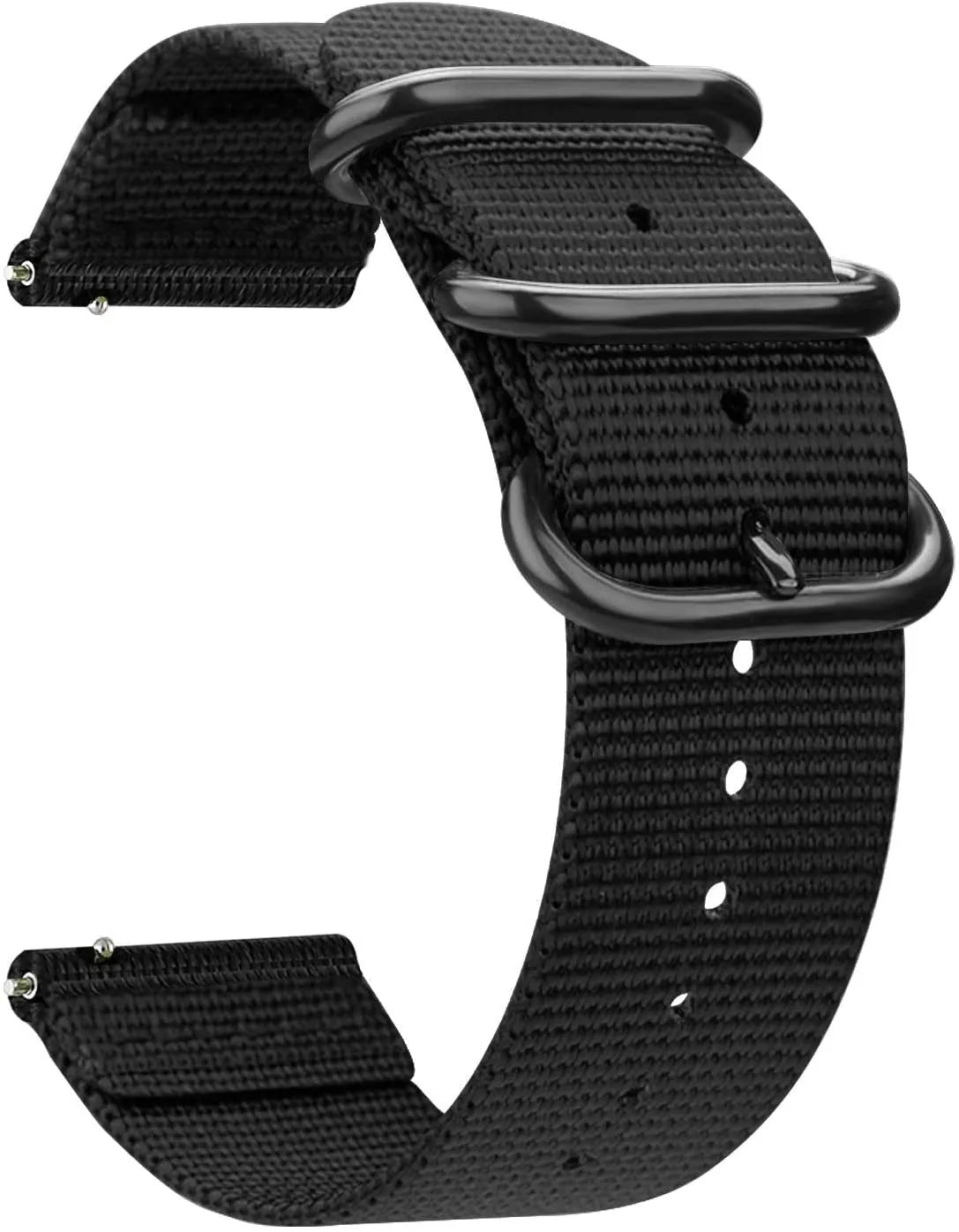 Amazfit GTR Mini nylon gesp band (zwart)