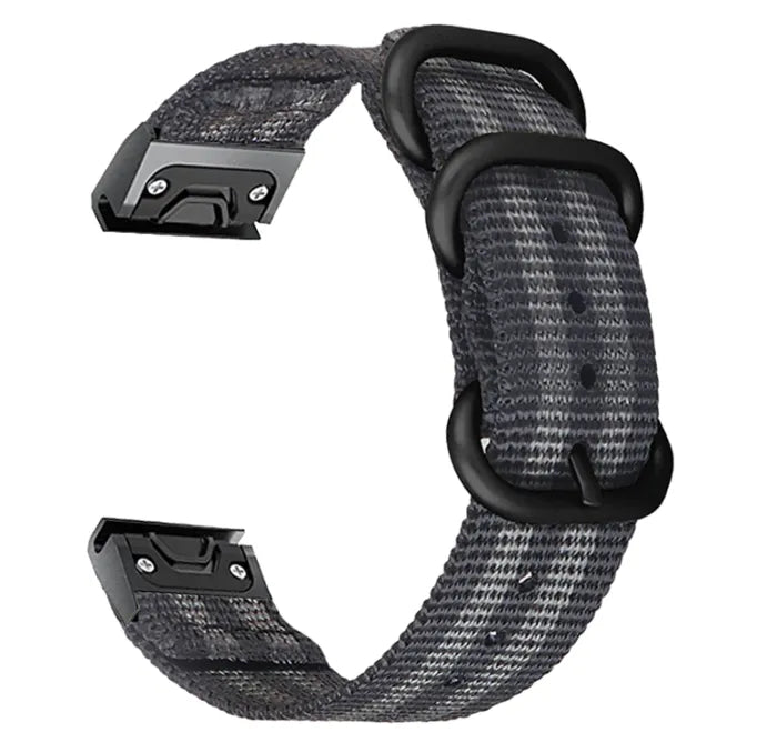 Garmin D2 Mach 2 - 51mm Nylon Strap with Buckle (Black/Grey)