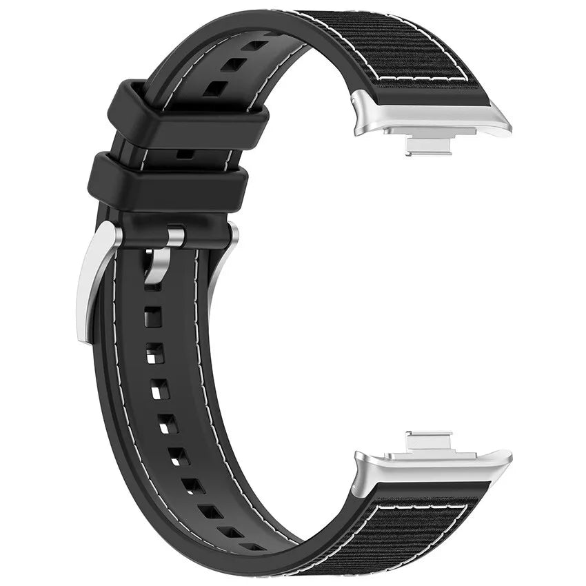 Xiaomi Smart Band 9 Pro nylon hybrid bandje (zwart)