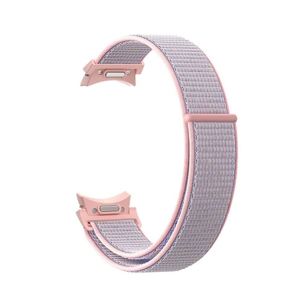 Nylon Strap 'One Push', pink, without a watch, 3/4 front view