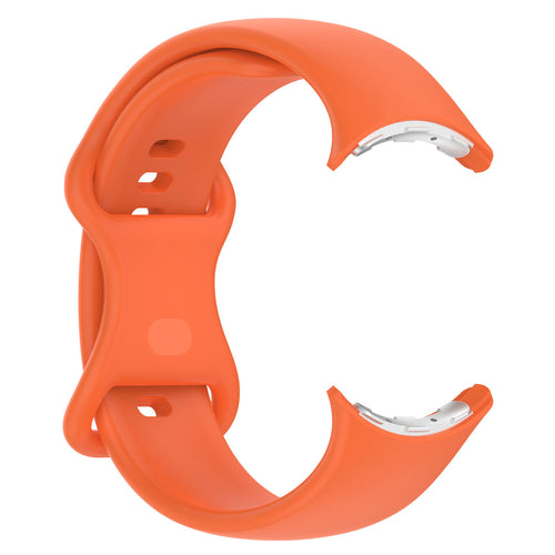 Google Pixel Watch 4 - 45mm siliconen classic bandje (oranje)