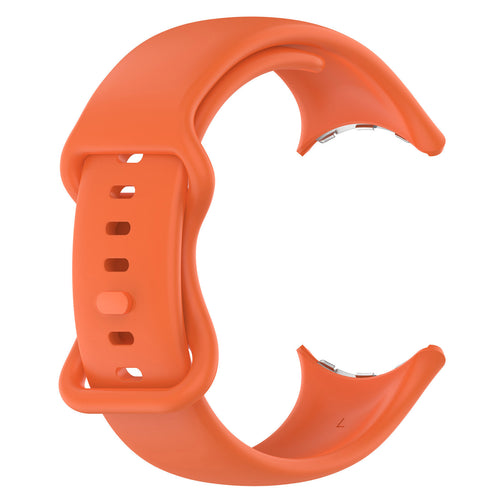 Google Pixel Watch 4 - 45mm siliconen classic bandje (oranje)