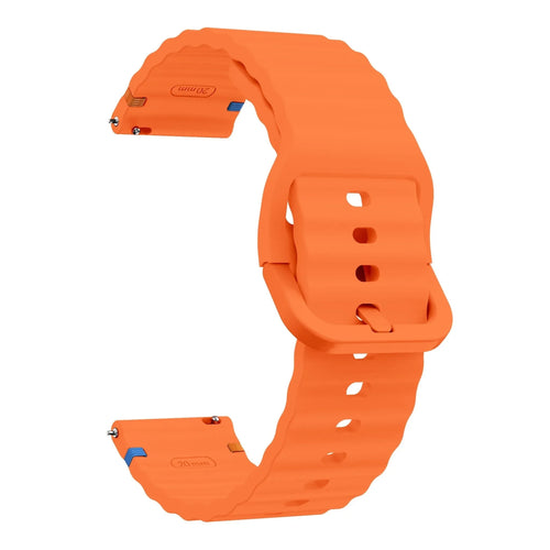 OnePlus Watch 3 wave siliconen bandje (oranje)