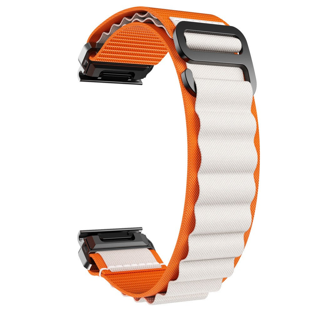 Garmin Fenix 6 Alpine nylon bandje (oranje/beige)
