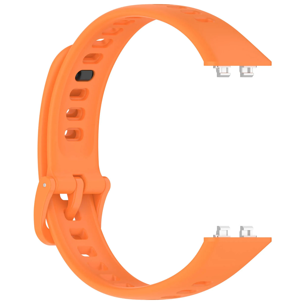 Silicone Strap, orange, without a watch, 3/4 front view