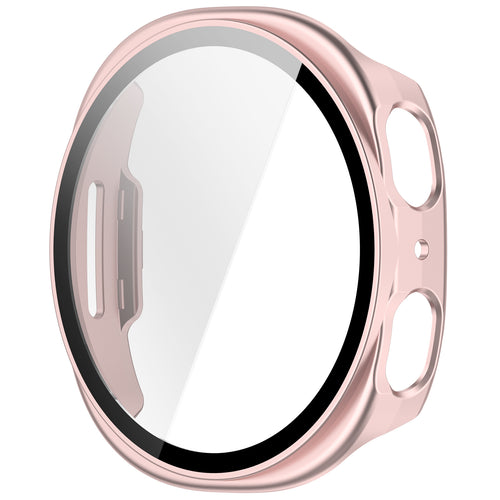 Samsung Galaxy Watch 8 - 40mm / 9 - 40mm hard case met glas (roze)