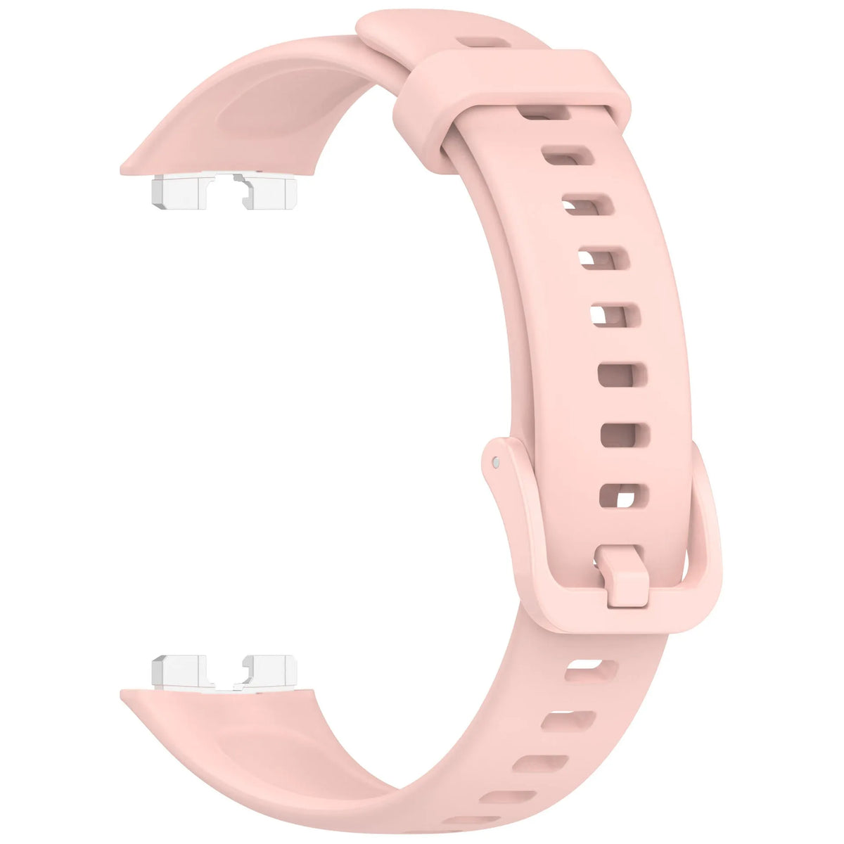 Silicone Strap, pink, without a watch, 3/4 front view