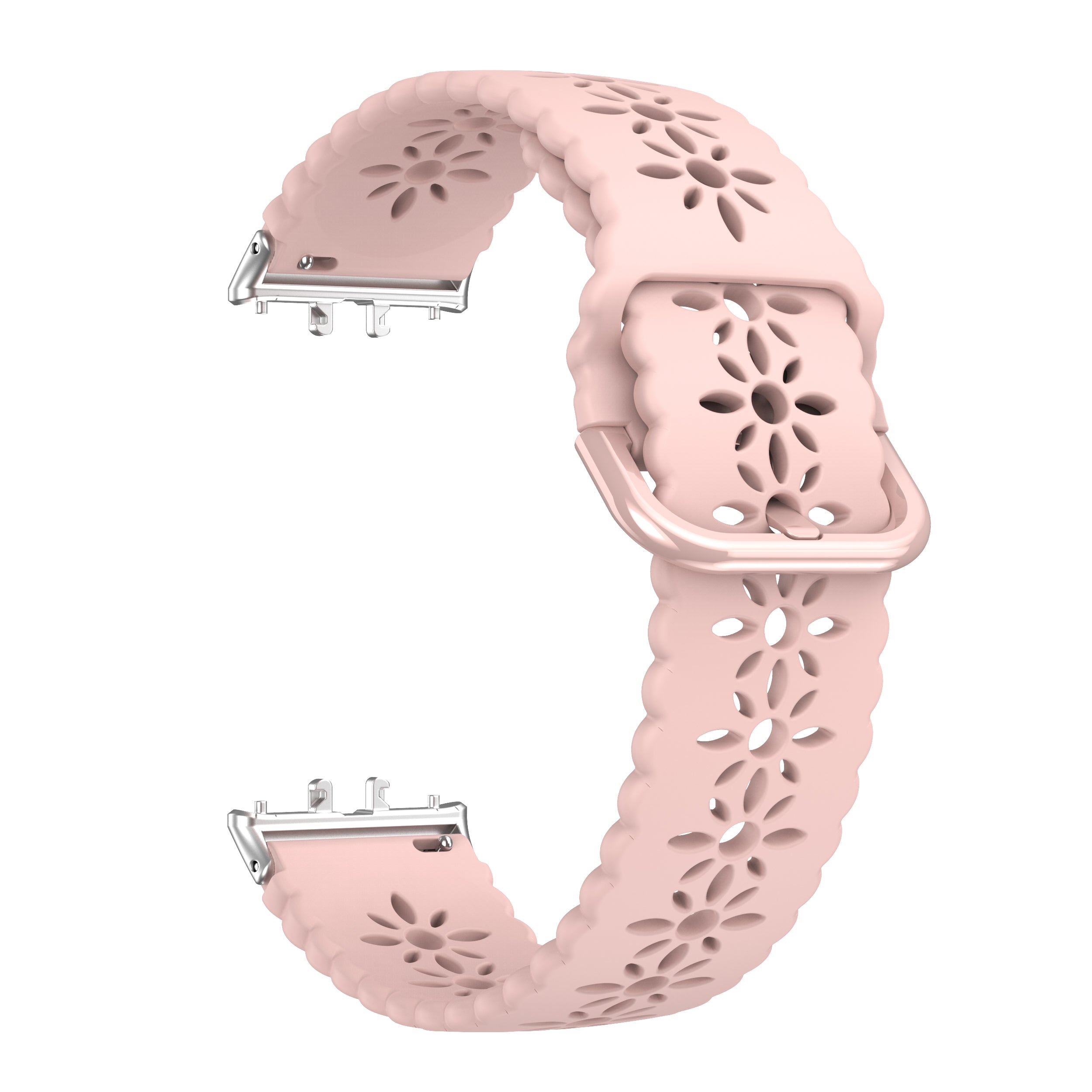 Samsung Galaxy Fit 3 siliconen bandje met patroon (roze)