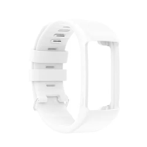 Silicone Strap, white, without a watch, 3/4 front view