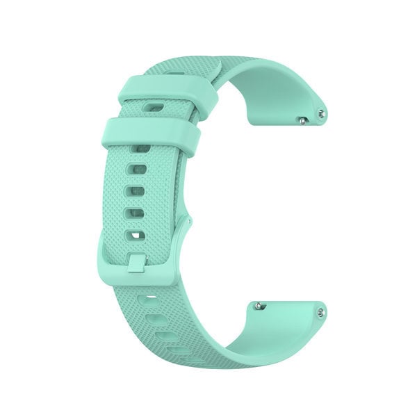 Premium Silicone Strap, aqua, without a watch, 3/4 front view