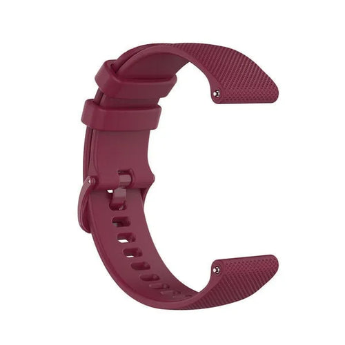 Premium Silicone Strap, dark red, without a watch, 3/4 front view