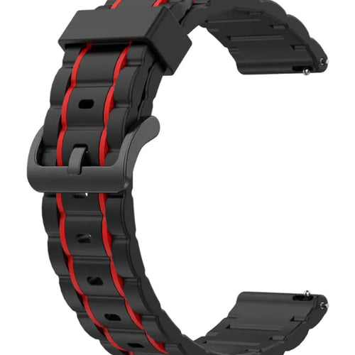 Withings ScanWatch Nova sport gesp band (zwart/rood)