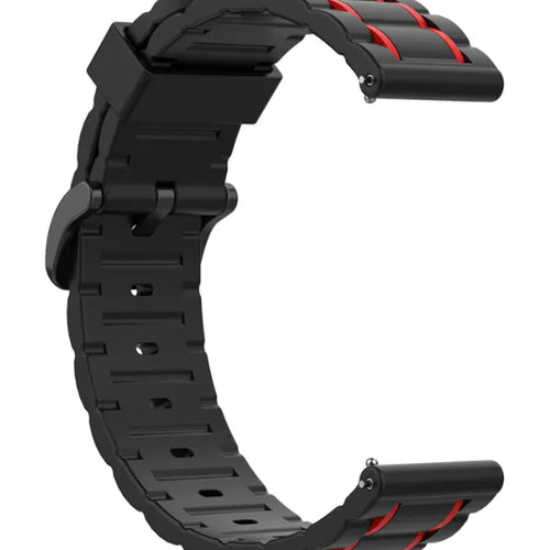 Withings ScanWatch Nova sport gesp band (zwart/rood)