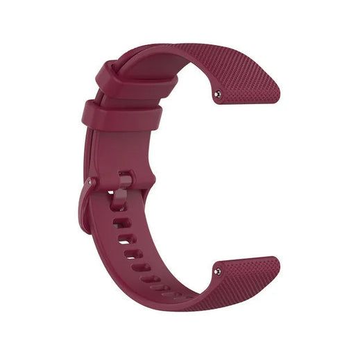 Suunto 9 Peak Pro Premium Silicone Strap (Wine Red)