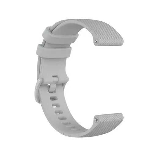 Premium Silicone Strap, grey, without a watch, 3/4 front view