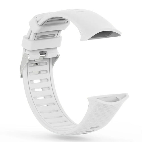Silicone Strap, white, without a watch, 3/4 front view