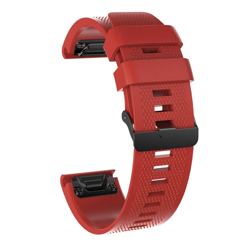 Silicone Strap, red, without a watch, 3/4 front view